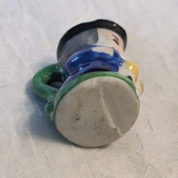 2 Toby Pitcher Japan Miniature Jug Creamer Ceramic Man Mug Style Vtg Colonial - Picture 6 of 16